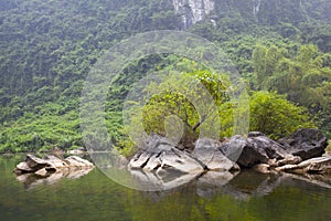 Landscape of Tam Coc national park