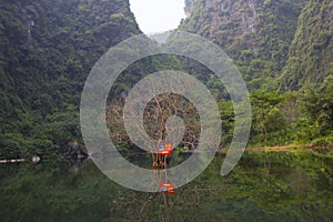 Landscape of Tam Coc national park