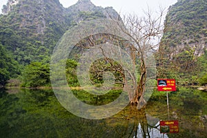 Landscape of Tam Coc national park