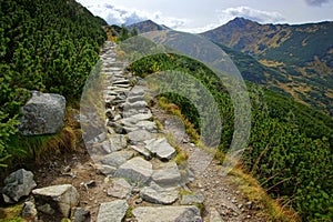 Landscape of Tatra mountains in Poland