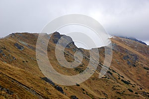 Landscape of Tatra mountains in Poland