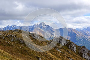 Landscape of Tatra mountains in Poland