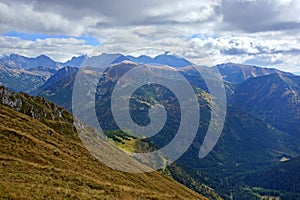 Landscape of Tatra mountains in Poland