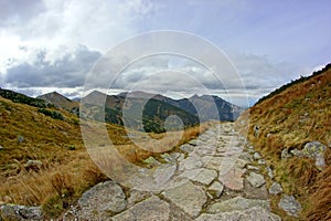 Landscape of Tatras mountain in Poland