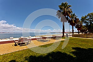 Landscape of the Tejo river. photo