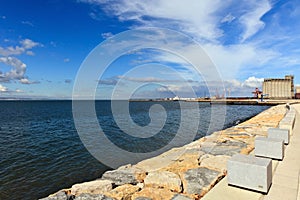 Landscape of the Tejo river.