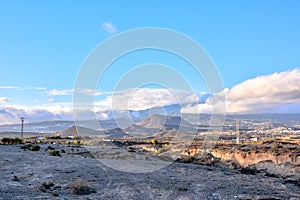 Landscape in Tenerfe Tropical Volcanic Canary Islands Spain