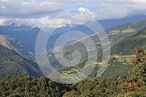 Landscape between Thimphu and Gangtey - Bhutan