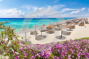 Landscape with three corners beach in Marsa Alam, Egypt