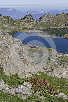 Landscape of Lakes in Chamousse