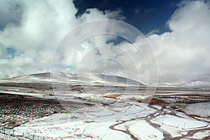 Landscape in tibetan plateau