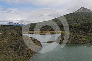 Landscape in the Tierra del Fuego National Park west of Ushuaia, Argentina