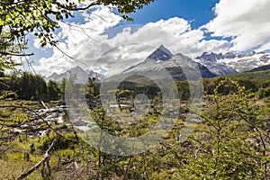 Landscape tierra del fuego Patagonia Argentina