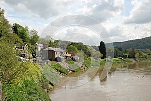 Landscape Tintern with Wye River, Wales, United Kingdom