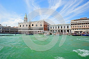 Landscape to Doge's Palace in Venice
