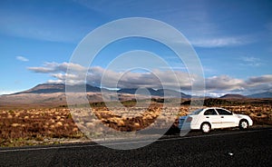 Landscape in the Tongariro National Park