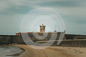 Landscape on the torre beach in oeiras