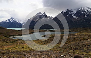 Landscape of Torres del Paine National Park, Chile