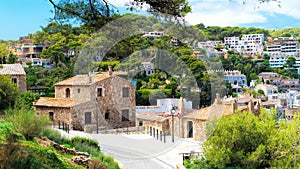 Landscape of Tossa de Mar, Spain photo