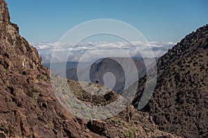 Landscape in Toubkal national park, Atlas mountains