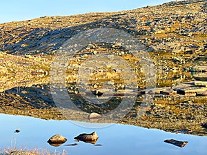 The landscape towards Trolltunga in Norwa