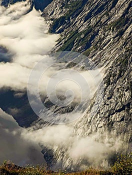 The landscape towards Trolltunga in Norway