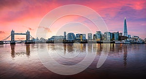 Landscape with Tower Bridge in London photo