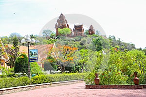 Landscape at Tower champa at Ninh Thuan very  nice photo