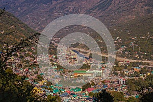 Landscape of a town on hills on a sunny day in Port-au-Prince, Haiti