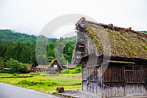 Landscape Traditional and Historical Japanese village Shirakawago in Gifu Prefecture Japan, Gokayama has been inscribed