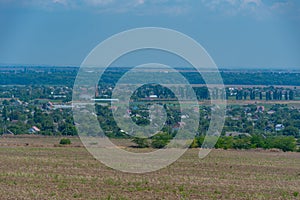 Landscape of Transnistria during a sunny day