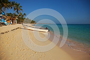 Landscape of tropical beach in Punta Cana, Dominican Republic