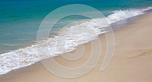 Landscape tropics sandy beach wave