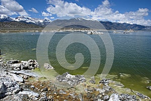 Landscape with tuff at Mono Lake - California