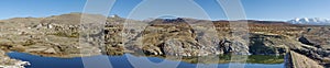 Landscape in Turkey. Panorama of Turkey and a part of Mountain Erciyes photo