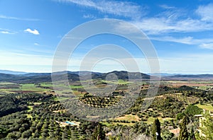 Landscape in tuscany, italy