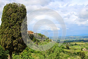 Landscape in Tuscany, Italy photo