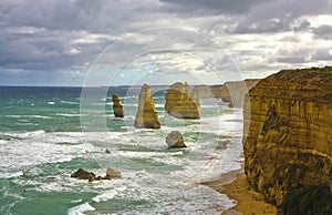 The landscape of the Twelve Apostle Rock