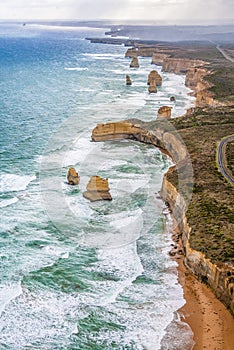 The landscape of the Twelve Apostle Rock