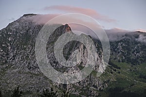 Landscape in Urkiola National Park at Basque Country Spain