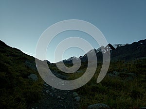 Landscape of vallalungain italian alps