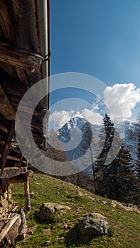 landscape in valsesia during spring photo