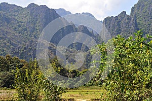 Landscape of vang vieng