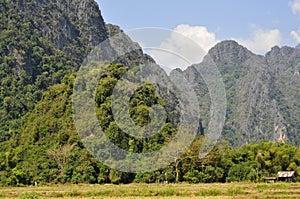 Landscape of vang vieng