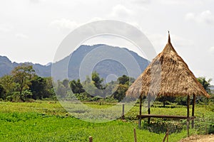 Landscape of vang vieng photo