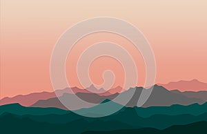 Landscape vector illustration