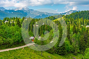 Landscape of Velika Planina in Slovenia