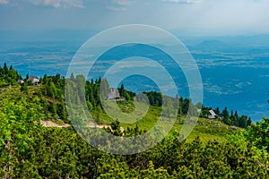 Landscape of Velika Planina in Slovenia