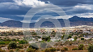 Landscape view of Abanilla near Murcia in Spain photo
