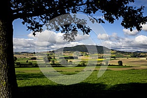 Landscape view in the Auverge, France photo